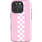 Pink Checkerboard iPhone 16 Pro Magsafe Impact Case